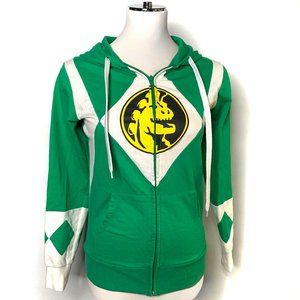 Power Rangers Green Ranger Zippered Hoodie Small by WeLoveFine